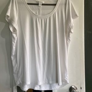 White Athleta Scoop Neck Tee